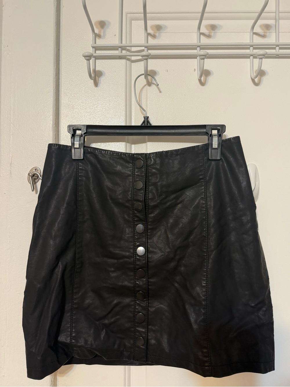 Free People Leather Mini Skirt